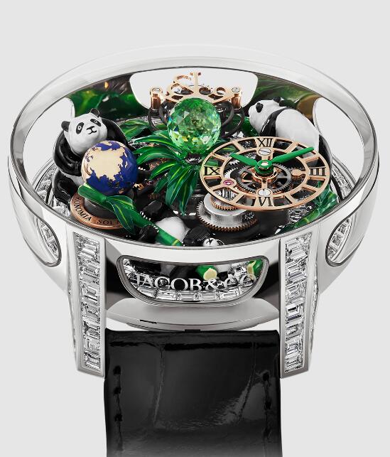Review Jacob & Co ASTRONOMIA ART PANDA WHITE GOLD AS912.30.AA.AB.ABALA Replica watch